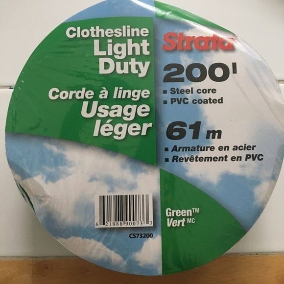 BRAND NEW sealed strata 61m / 200in clothesline light duty (green) - Picture 3 of 3